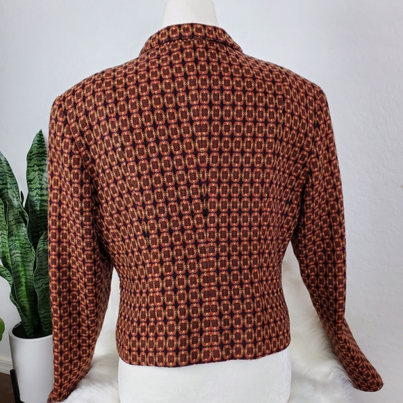 Vintage Tweed Wool Designer Blazer - Picture 6 of 12